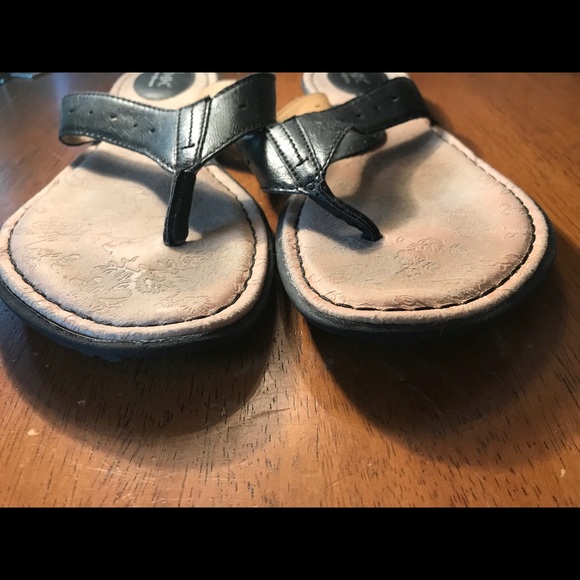 boc leather sandals